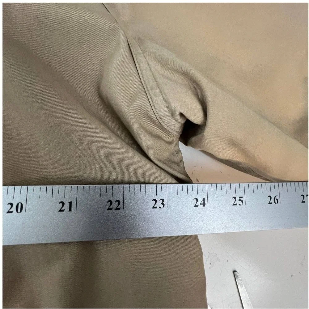 L.L. BEAN Wool Flannel Polyester Parka‎ Beige Made in USA Vintage M